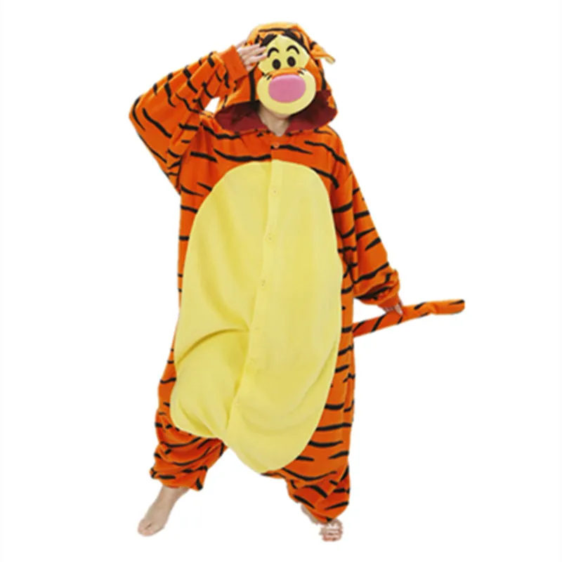 Halloween Party Costume Lovely Tiger Tiger Onesie Pajamas Costume Unisex Adult One-piece Sleepwear Onesie Tops Party
Halloween Party Costume Lovely Tiger Tiger Onesie Pajamas Costume Unisex Adult One-piece Sleepwear Onesie Tops Party
