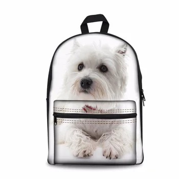 Customized Schoolbag Backpack Women Cute West Highland White Terrier Backpacks for Teenager Shoulder Book Bags New Hot Dayback
Customized Schoolbag Backpack Women Cute West Highland White Terrier Backpacks for Teenager Shoulder Book Bags New Hot Dayback