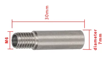 Funssor 1pcs Bowden Throat Tube Long Thread heater break barriel feed tube for Creality CR-10 3D printer parts
Funssor 1pcs Bowden Throat Tube Long Thread heater break barriel feed tube for Creality CR-10 3D printer parts