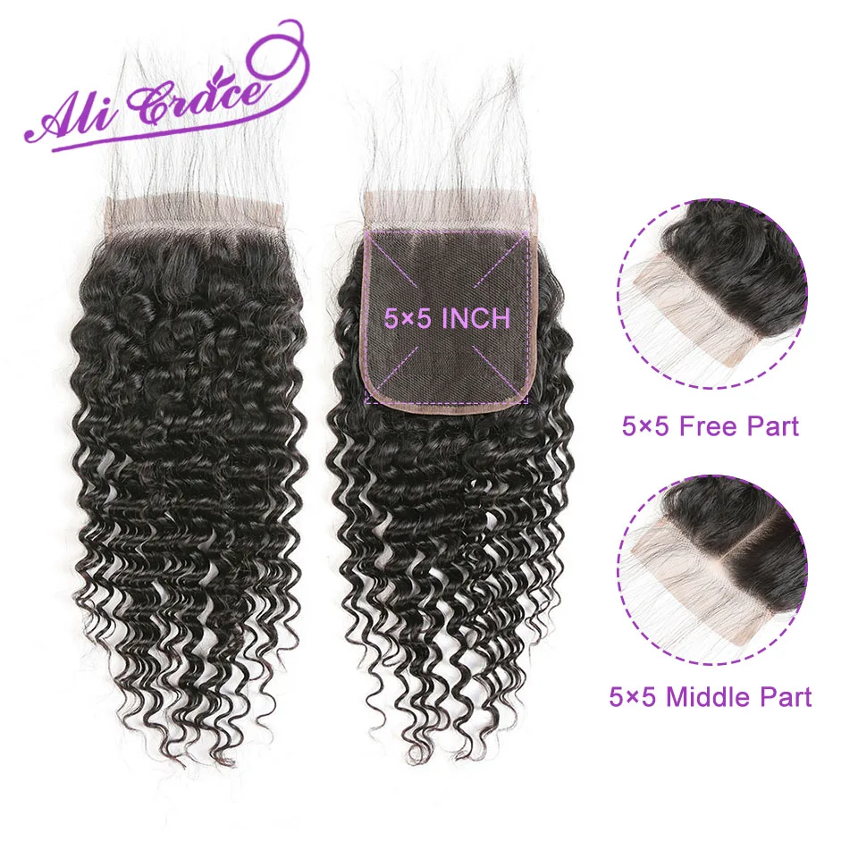 Ali Grace Hair Peruvian 5x5 Deep Wave Lace Closure Middle and Free Part Remy Hair 5*5 Swiss Lace Closure 100% Remy Hair
Ali Grace Hair Peruvian 5x5 Deep Wave Lace Closure Middle and Free Part Remy Hair 5*5 Swiss Lace Closure 100% Remy Hair