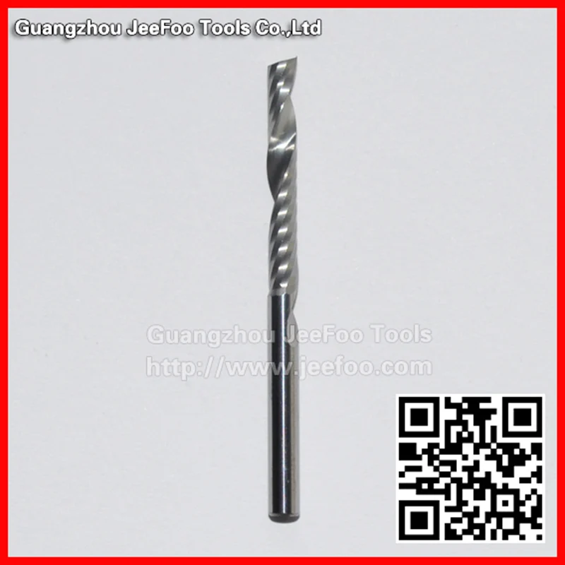 

3.175*22mm One Spiral Flute Bits Tungsten Carbide End Mill Engraving Tool Bits Wood Router Bits Cutting Tool
