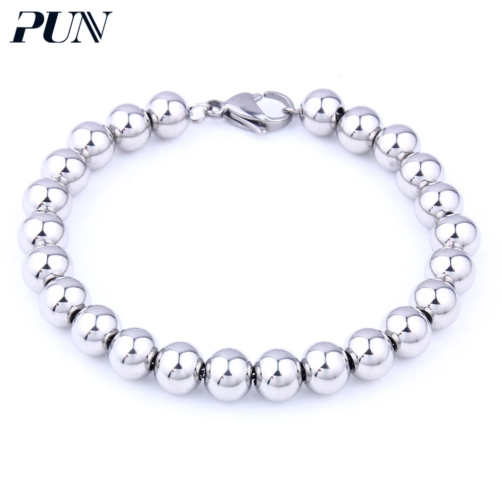 PUN beads bracelet 2018 chain link bangles stainless steel accessories jewelry for men women silver gold couple female male
PUN beads bracelet 2018 chain link bangles stainless steel accessories jewelry for men women silver gold couple female male