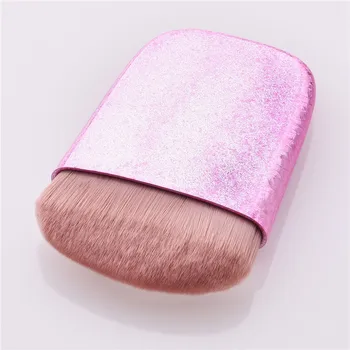 single makeup brush foundation brush flat synthetic hair plastic short handle brush pink/gold porable for travel
single makeup brush foundation brush flat synthetic hair plastic short handle brush pink/gold porable for travel