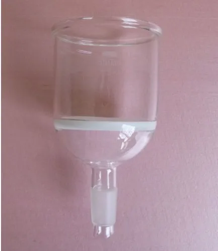100ml Glass Buchner funnel filter, 3# core size 15-40 Micron, with 24/29 standard joint
100ml Glass Buchner funnel filter, 3# core size 15-40 Micron, with 24/29 standard joint