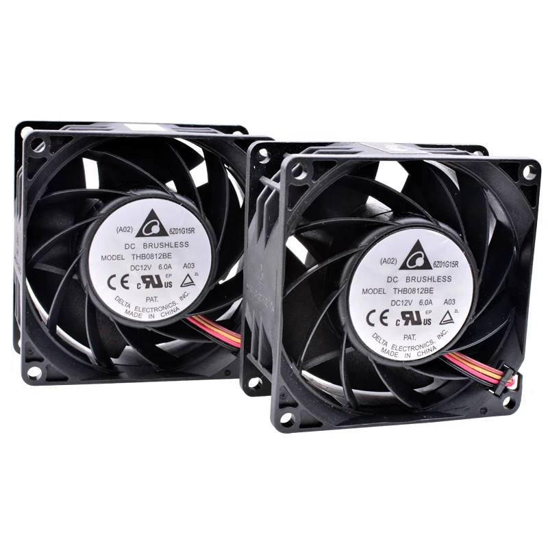 Brand new original THB0812BE 8cm 80mm fan 80mm fan 8038 DC12V 6A Dual fan combination large air volume server fan
Brand new original THB0812BE 8cm 80mm fan 80mm fan 8038 DC12V 6A Dual fan combination large air volume server fan