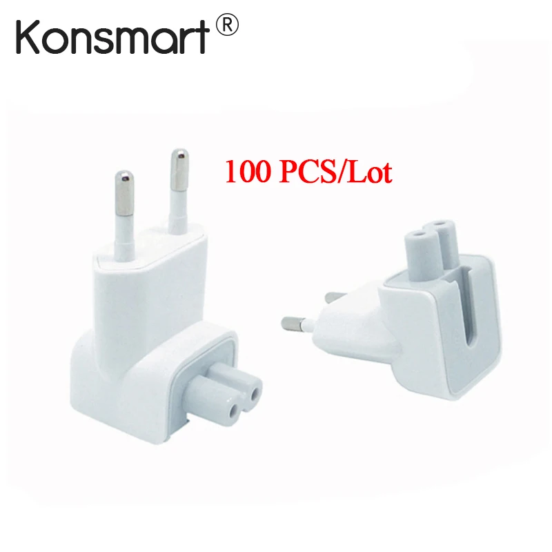 Wholesale 100PCS/Lot Duckhead AC Power Adapter For Apple iPad iPhone Charger MacBook Air European Plug Standard Socket KONSMART
Wholesale 100PCS/Lot Duckhead AC Power Adapter For Apple iPad iPhone Charger MacBook Air European Plug Standard Socket KONSMART