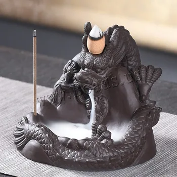 Creative Stick Incense Burner Chinese Dragon Smoke Waterfall Backflow Ceramic Incense Holder Censer With 10pcs Incense Cones
Creative Stick Incense Burner Chinese Dragon Smoke Waterfall Backflow Ceramic Incense Holder Censer With 10pcs Incense Cones