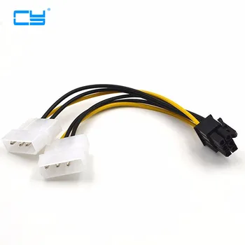 10pcs 6 inch 2 x Molex 4 pin to 6-Pin PCI Express Video Card Pci-e ATX PSU Power Converter Cable - Molex to Pcie 6 pin Adapter
10pcs 6 inch 2 x Molex 4 pin to 6-Pin PCI Express Video Card Pci-e ATX PSU Power Converter Cable - Molex to Pcie 6 pin Adapter