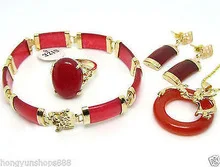 Mother's Day Plated Red gem necklace pendant earrings bracelet Ring Sets gem women's jewelry s
Mother's Day Plated Red gem necklace pendant earrings bracelet Ring Sets gem women's jewelry s