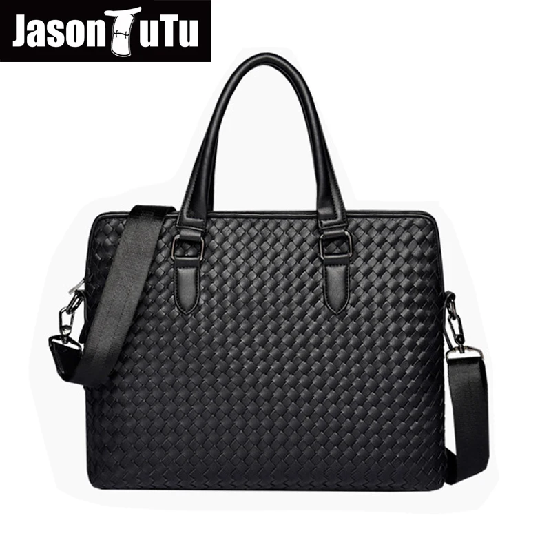 2017 Handbag JASON TUTU Famous brand design Knitting Men's Shoulder bag Business/OL office male bag Tote good quality B388
2017 Handbag JASON TUTU Famous brand design Knitting Men's Shoulder bag Business/OL office male bag Tote good quality B388