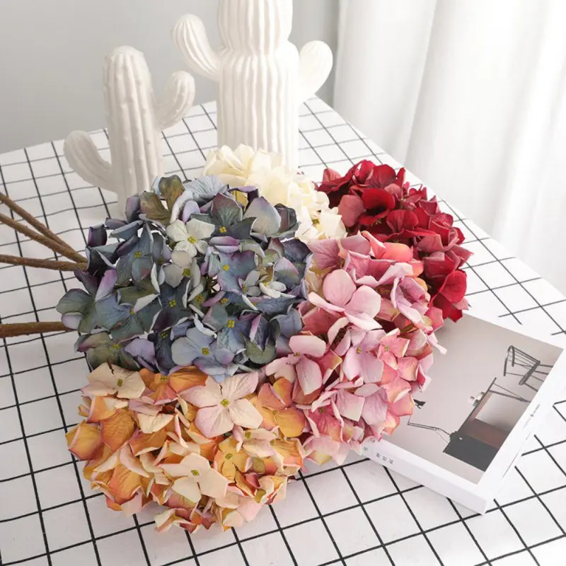 Artificial Hydrangea Flowers Faux Silk Hydrangea Stem for Wedding Party Home Decor Flower Arrangements
Artificial Hydrangea Flowers Faux Silk Hydrangea Stem for Wedding Party Home Decor Flower Arrangements