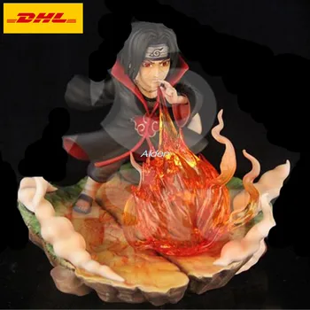 

6" NARUTO Statue Akatsuki Bust Uchiha Itachi Full-Length Portrait Q Version With LED Light GK Action Figure Toy BOX 14CM B1577