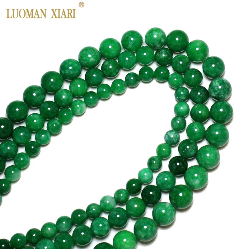 AAA Wholesale Natural Stone Beads Dye Green Jades Round Loose For Jewelry Making DIY Bracelet Necklace 6/8/10/12 mm Strand 15''
AAA Wholesale Natural Stone Beads Dye Green Jades Round Loose For Jewelry Making DIY Bracelet Necklace 6/8/10/12 mm Strand 15''