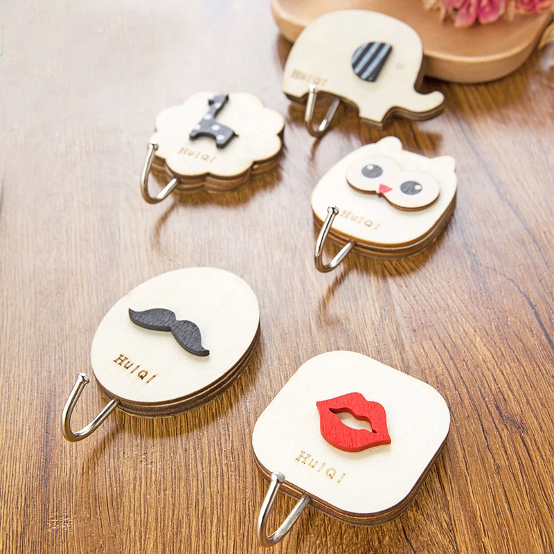 Wood traceless viscose hook Kitchen wall hanging Bathroom wall door back strong solid wood hook
Wood traceless viscose hook Kitchen wall hanging Bathroom wall door back strong solid wood hook