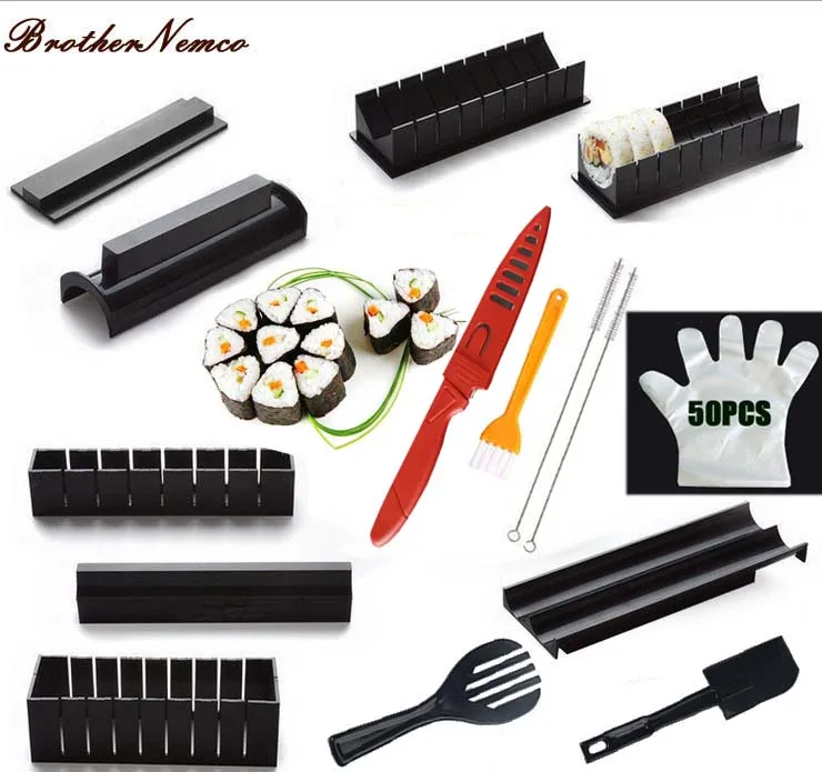 11Pcs/Set Sushi Maker Equipment Kit,Japanese Rice Ball Cake Roll Mold Sushi Multifunctional Mould Making Sushi Tools
11Pcs/Set Sushi Maker Equipment Kit,Japanese Rice Ball Cake Roll Mold Sushi Multifunctional Mould Making Sushi Tools