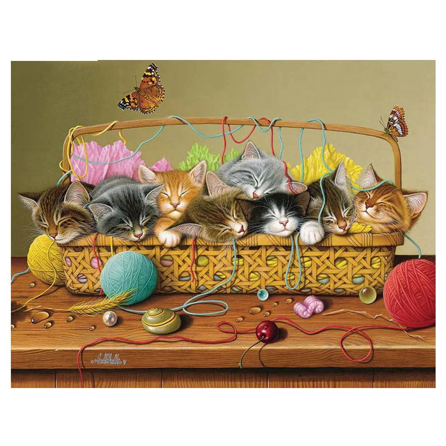 Basket Case Cat Pattern Diamond Embroidery DIY Needlework Diamond Painting Cross Stitch Animal 5D Rhinestones Painting
Basket Case Cat Pattern Diamond Embroidery DIY Needlework Diamond Painting Cross Stitch Animal 5D Rhinestones Painting