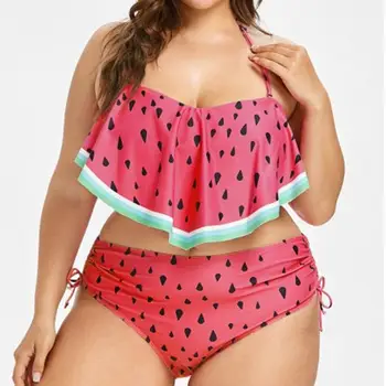 Women's Large Size Swimwear Beach Swimsuit Split Conservative Swimsuit T-shirt Print Swimwear High Waisted costumi A1
Women's Large Size Swimwear Beach Swimsuit Split Conservative Swimsuit T-shirt Print Swimwear High Waisted costumi A1