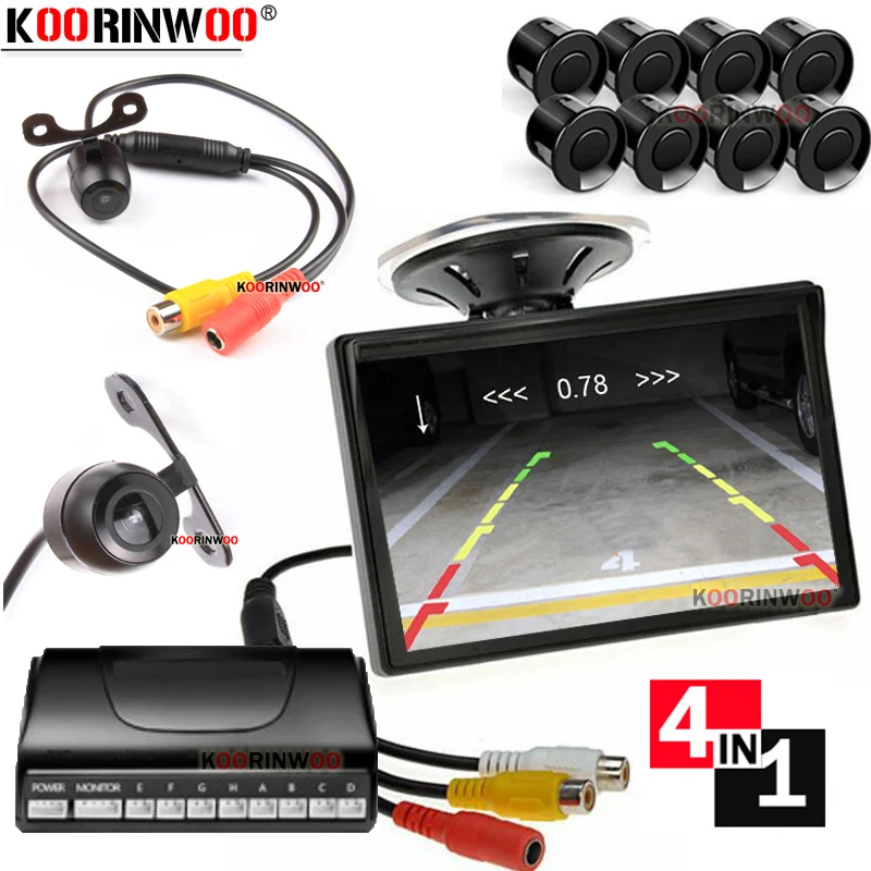 Koorinwoo Electromagnetic Parking sensor 8 Reverse Radar Parkmaster Digital Display Parking camera Backlight Alarm Accossries
Koorinwoo Electromagnetic Parking sensor 8 Reverse Radar Parkmaster Digital Display Parking camera Backlight Alarm Accossries