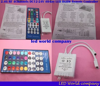 2.4G RF 4Channels DC12-24V 40-key LED RGBW Remote Controller With touch screen remote For RGBW LED Strip Light,10set/lot
2.4G RF 4Channels DC12-24V 40-key LED RGBW Remote Controller With touch screen remote For RGBW LED Strip Light,10set/lot