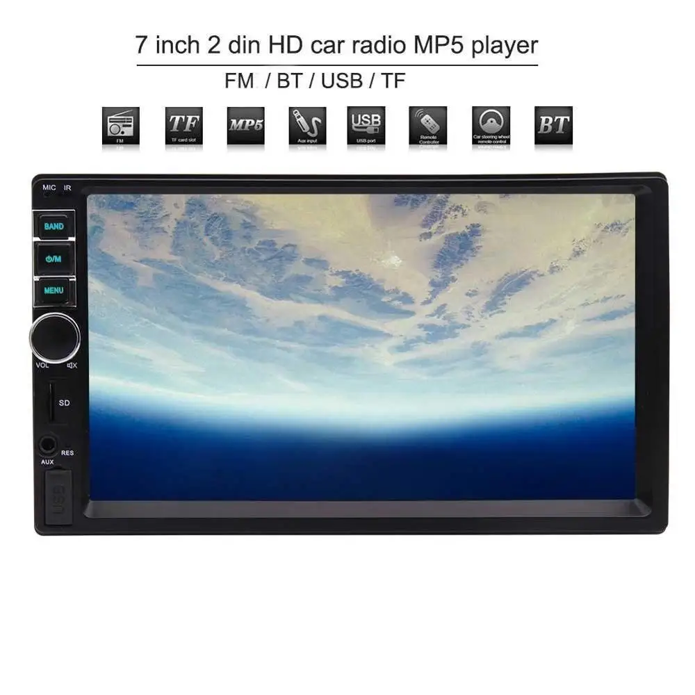 EinCar Car MP5 Player Double Din 2 din Car Stereo Radio 7 inch Front AUX USB/TF Card In Bluetooth FM Radio Audio+Remote Control
EinCar Car MP5 Player Double Din 2 din Car Stereo Radio 7 inch Front AUX USB/TF Card In Bluetooth FM Radio Audio+Remote Control