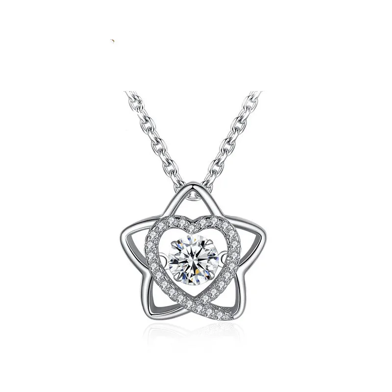 Wholesale Jewelry Sterling Silver Necklace Pendant Zircon 5 Star Pendant for Women 925 Silver Clavicle Box Chain 45cm with Box
Wholesale Jewelry Sterling Silver Necklace Pendant Zircon 5 Star Pendant for Women 925 Silver Clavicle Box Chain 45cm with Box