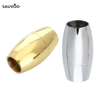 SAUVOO 2Pcs Stainless Steel Magnetic Clasps For Bracelet Fit 3/4/6/8mm Round Leather Cord End Caps Connectors Jewelry Making
SAUVOO 2Pcs Stainless Steel Magnetic Clasps For Bracelet Fit 3/4/6/8mm Round Leather Cord End Caps Connectors Jewelry Making