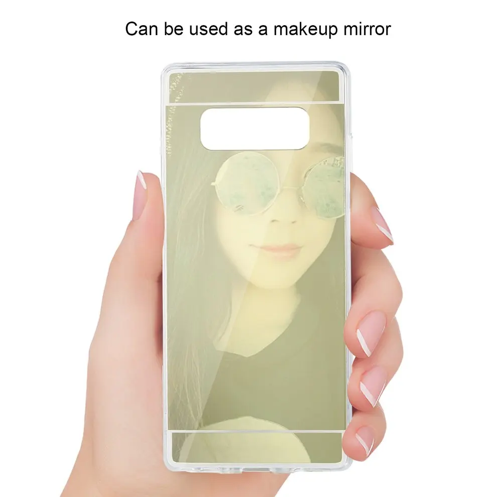 Luxury Ultra-thin Soft Silicone TPU Back MakeUp Mirror Phone Case Gold Color Protective Case for Samsung Note 8
Luxury Ultra-thin Soft Silicone TPU Back MakeUp Mirror Phone Case Gold Color Protective Case for Samsung Note 8