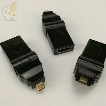 TYPE D Micro HDMI Male To HDMI Female 180 Degree Rotating 90 Right Angle Adapter Convertor Cable for ASUS Tablet 500 PCS
TYPE D Micro HDMI Male To HDMI Female 180 Degree Rotating 90 Right Angle Adapter Convertor Cable for ASUS Tablet 500 PCS