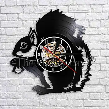 Squirrel Holding An Acorn Vinyl Record Wall Clock Modern Design Animal 3D Wall Watches Wall Art Decor For Children's Room
Squirrel Holding An Acorn Vinyl Record Wall Clock Modern Design Animal 3D Wall Watches Wall Art Decor For Children's Room