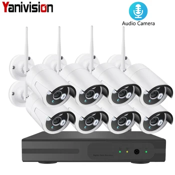 8CH 1080P WIFI NVR Audio CCTV Camera System 2MP Surveillance Security Camera Waterproof Wireless IP Camera Video Kit
8CH 1080P WIFI NVR Audio CCTV Camera System 2MP Surveillance Security Camera Waterproof Wireless IP Camera Video Kit