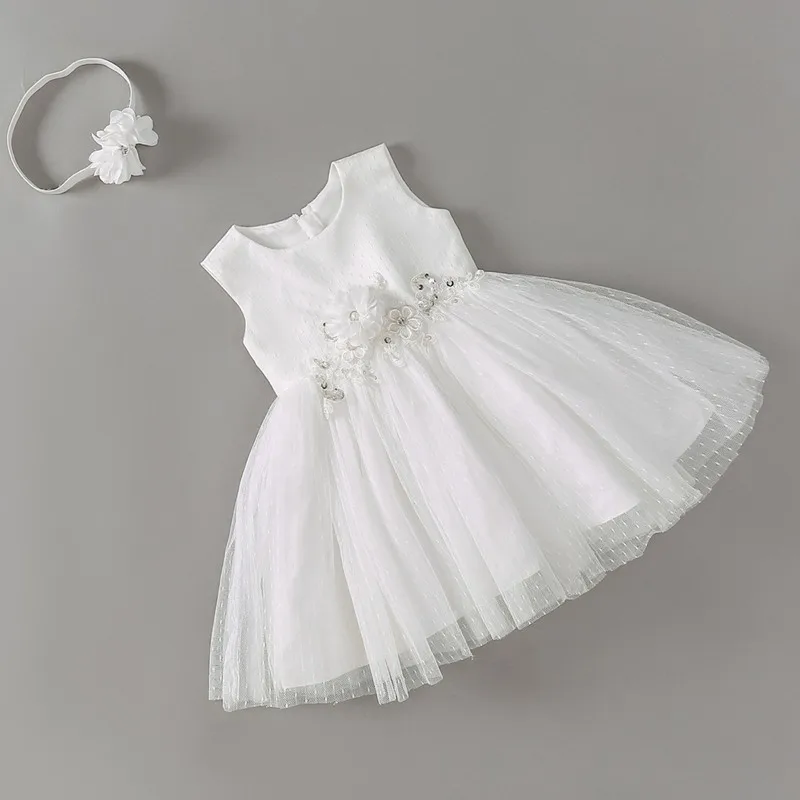 white baby dress