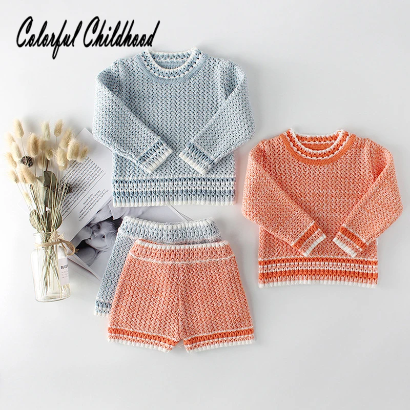 Warm winter baby clothing set cotton knitted sweater+pants suit thick handmade toddler baby sets 0-24m
Warm winter baby clothing set cotton knitted sweater+pants suit thick handmade toddler baby sets 0-24m
