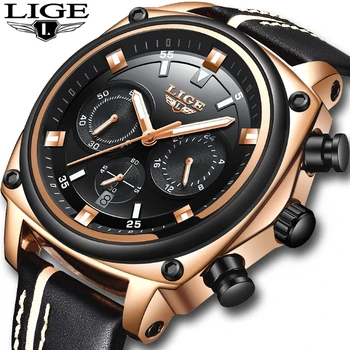 relogio masculino Mens Watches Top Brand Luxury LIGE Men's Waterproof Military Sport Watch Men Casual Leather Quartz Gold Watch
relogio masculino Mens Watches Top Brand Luxury LIGE Men's Waterproof Military Sport Watch Men Casual Leather Quartz Gold Watch