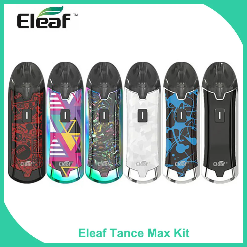 Original Eleaf Tance Max Kit Built in1100mAh 4ml Capacity 15W GS Air M 0.6ohm/GS Air S 1.6ohm Head coil E-Cig
Original Eleaf Tance Max Kit Built in1100mAh 4ml Capacity 15W GS Air M 0.6ohm/GS Air S 1.6ohm Head coil E-Cig
