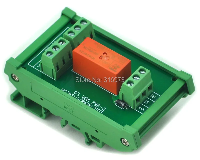 DIN Rail Mount Passive Bistable/Latching DPDT 8A Power Relay Module, 24V Version 
DIN Rail Mount Passive Bistable/Latching DPDT 8A Power Relay Module, 24V Version