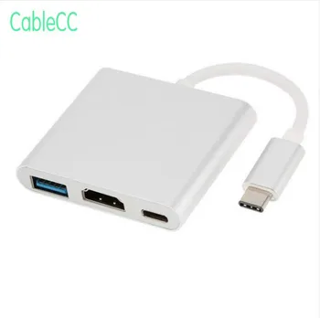 USB-C USB 3.1 Type C to HDMI Digital AV & USB OTG & USB-C Female Charger Adapter
USB-C USB 3.1 Type C to HDMI Digital AV & USB OTG & USB-C Female Charger Adapter