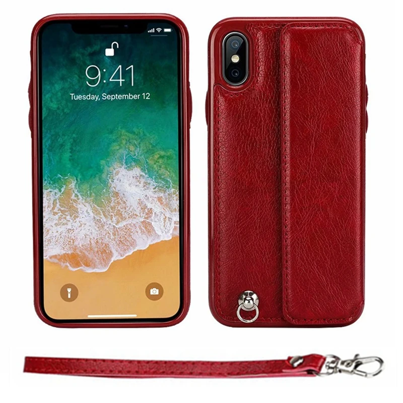 Luxury PU Leather Back Case with Handcord for iphone X XS for iphone XR XS Max for iphone 5 5s SE for Apple 6 6s 7 8 plus Cover
Luxury PU Leather Back Case with Handcord for iphone X XS for iphone XR XS Max for iphone 5 5s SE for Apple 6 6s 7 8 plus Cover