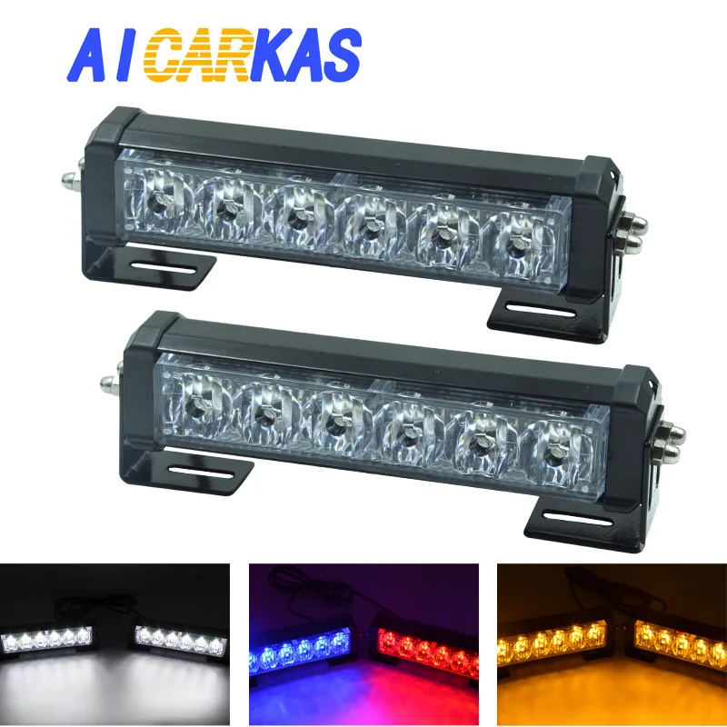 AICARKAS 2X 6-LED Emergency Light Kits for Vehicles Safety Light Bars 9 Modes Flash Warning Lamp Police Led Strobe Bulbs 12V 24V
AICARKAS 2X 6-LED Emergency Light Kits for Vehicles Safety Light Bars 9 Modes Flash Warning Lamp Police Led Strobe Bulbs 12V 24V