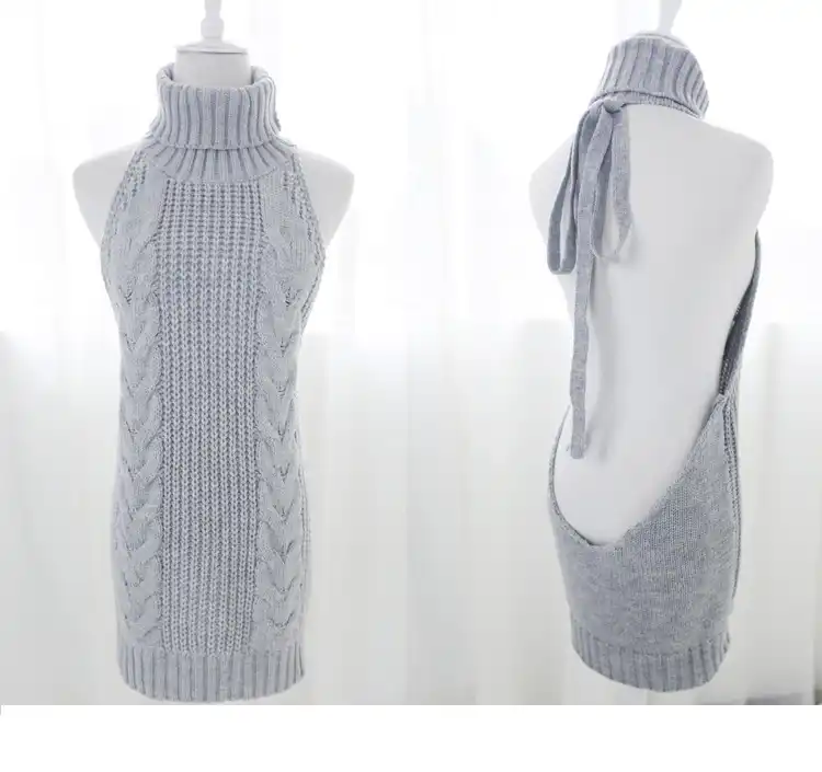 Backless sweater japan