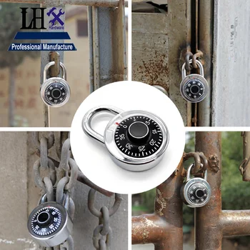 LHX MMS6 Cipher Disk Combination Padlock with 3 Digit Password Lock for School GYM Locker Cabinet or Door DIY Hardware f
LHX MMS6 Cipher Disk Combination Padlock with 3 Digit Password Lock for School GYM Locker Cabinet or Door DIY Hardware f