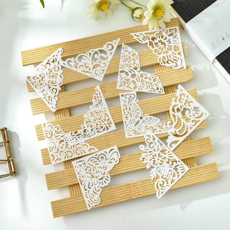 KSCRAFT 10pcs White Lace Corner Decorative Papers For DIY Scrapbooking/Card Making/Kids Fun Decoration Supplies
KSCRAFT 10pcs White Lace Corner Decorative Papers For DIY Scrapbooking/Card Making/Kids Fun Decoration Supplies