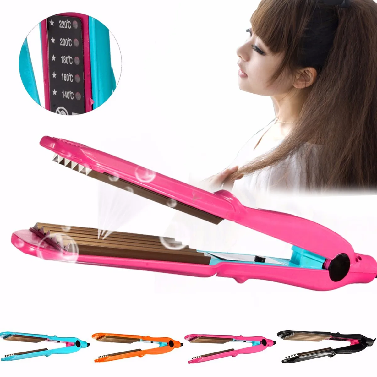 Anion Hair Curler Crimper Corn Splint Curler 5 Temperatures Wet / Dry Use Ceramic Titanium Perm Hair Curler Iron Styler Tool
Anion Hair Curler Crimper Corn Splint Curler 5 Temperatures Wet / Dry Use Ceramic Titanium Perm Hair Curler Iron Styler Tool