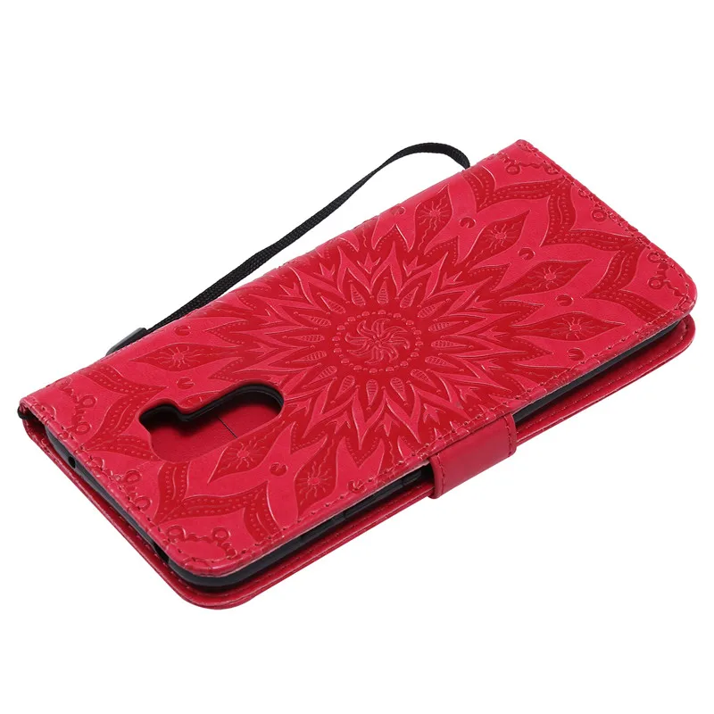 For Xiaomi pocophone F1 Case PU Leather Sun flower Embossed Flip Wallet Stand Holder Bag Phone Cover For Xiaomi pocophoneF1 Case (14)