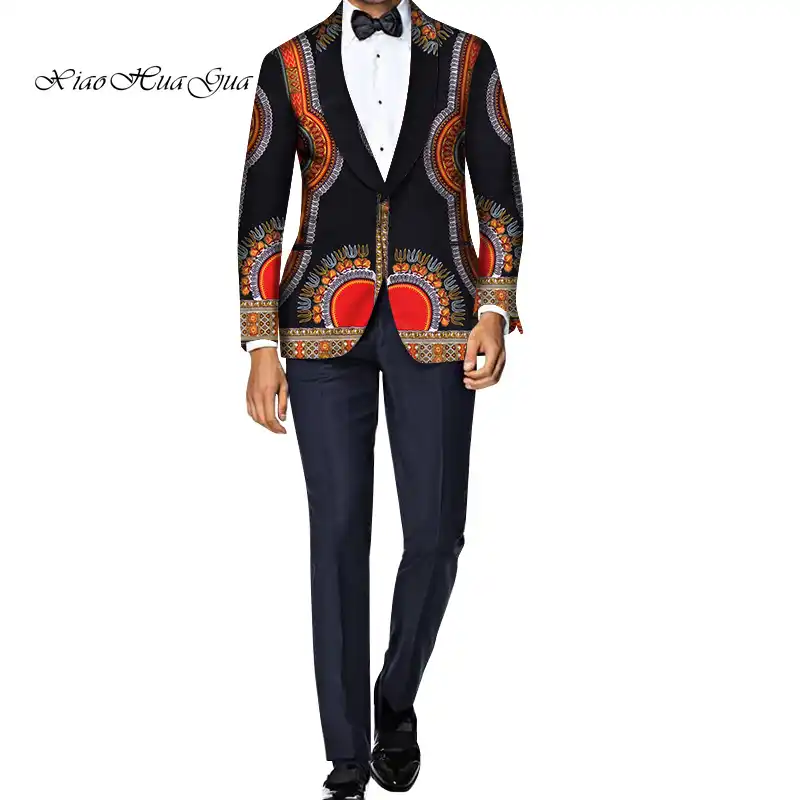 Men Blazer Jacket Fancy African Dashiki Men Clothes Wedding