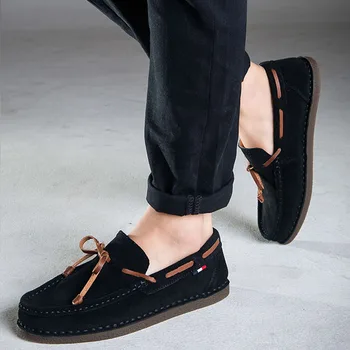 Autumn Suede Loafers Genuine Leather Men Casual Shoes Tassel Boat Shoes Classic Loafers Slip On Moccasins Gray Driving Shoes
Autumn Suede Loafers Genuine Leather Men Casual Shoes Tassel Boat Shoes Classic Loafers Slip On Moccasins Gray Driving Shoes