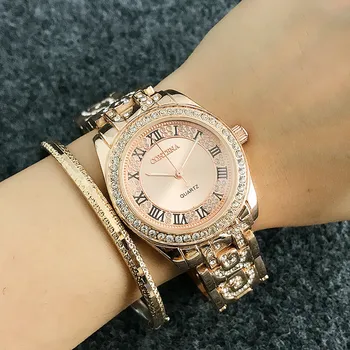 New Fashion CONTENA Luxury Classical Roman Number Ladies Round Quartz Wristwatch Retro Golden Bracelet women's watch Gifts
New Fashion CONTENA Luxury Classical Roman Number Ladies Round Quartz Wristwatch Retro Golden Bracelet women's watch Gifts