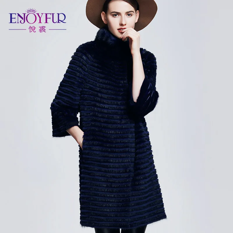 ENJOYFUR Women's Fur Coat Real Mink Coat Rex Rabbit Fur Jacket Coats Of Fur Knitted Warm Mink For Winter Women Coat
ENJOYFUR Women's Fur Coat Real Mink Coat Rex Rabbit Fur Jacket Coats Of Fur Knitted Warm Mink For Winter Women Coat