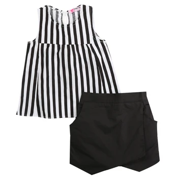 2016 Girls Summer Clothes Sets 2pcs Children Tracksuit Children Clothing Set Girls Kids Clothes Vest T-shirt + Shorts Striped
2016 Girls Summer Clothes Sets 2pcs Children Tracksuit Children Clothing Set Girls Kids Clothes Vest T-shirt + Shorts Striped