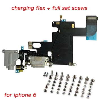 2pcs/lot For iPhone 6 Charger Charging port Dock USB Connector Data Flex Cable Headphone Jack Ribbon+ full set scews
2pcs/lot For iPhone 6 Charger Charging port Dock USB Connector Data Flex Cable Headphone Jack Ribbon+ full set scews
