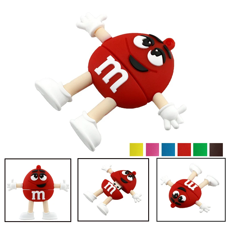 Lovely USB 2.0 Cartoon Chocolate M&M Rainbow Beans Candy USB Flash Drive 4GB 8G 16GB 32GB 64GB Pendrive Flash Memory Stick Gifts
Lovely USB 2.0 Cartoon Chocolate M&M Rainbow Beans Candy USB Flash Drive 4GB 8G 16GB 32GB 64GB Pendrive Flash Memory Stick Gifts